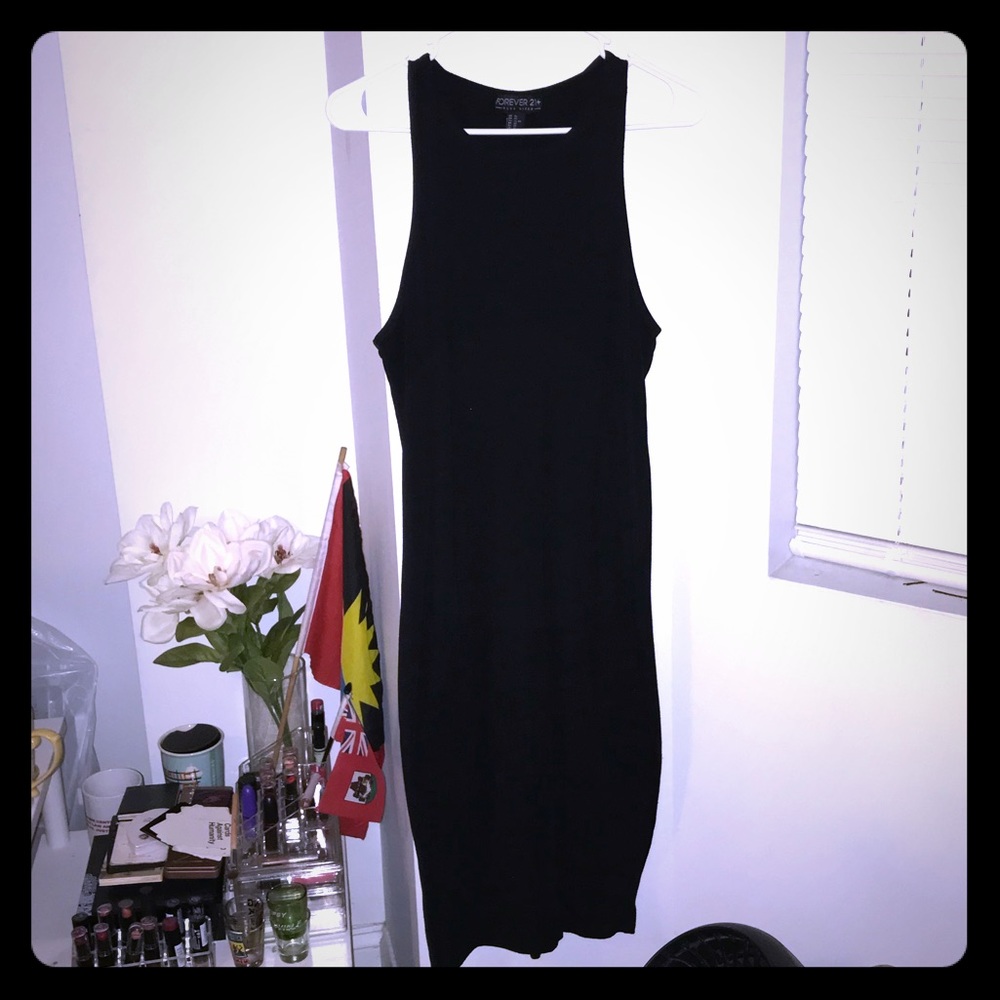 Black Racerback Bodycon Dress